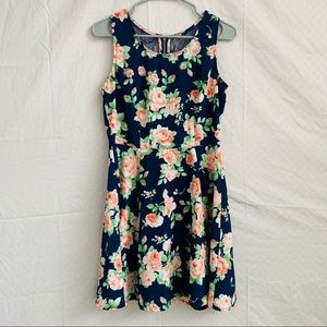 🖤 Navy Floral Lace Sundress